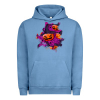 Pigment Pebble Blue halloween pumpkin patch  3 Urban Hoodie - BundleAndBundleShop