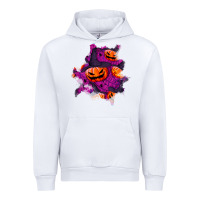 White halloween pumpkin patch  3 Urban Hoodie - BundleAndBundleShop