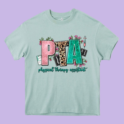 Pta Physical Therapy Assistant Heavy Core Tee Designed By Adodesignshop
