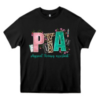 Black pta physical therapy assistant Heavy Core Tee - AdoDesignShop