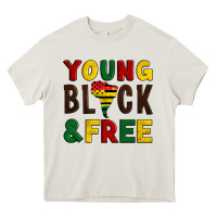 Cream young black and free Heavy Core Tee - Artiststas