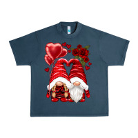 Midnight Navy valentines day gnomies Urban Heavy Tee - NancyCooperArtShop