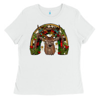 White deer rainbow Ladies Tee - JahusDesignShop