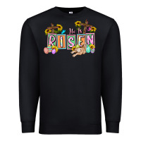Black He is risen Easter  Easter Day Premium Sweatshirt - CowGirlArtShop