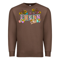 Chestnut He is risen Easter  Easter Day Premium Sweatshirt - CowGirlArtShop