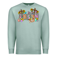 Seafoam He is risen Easter  Easter Day Premium Sweatshirt - CowGirlArtShop