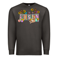 Smoke He is risen Easter  Easter Day Premium Sweatshirt - CowGirlArtShop