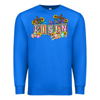 True Royal He is risen Easter  Easter Day Premium Sweatshirt - CowGirlArtShop