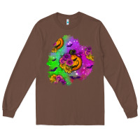 Chestnut halloween patch 1 Long Sleeve Tee - BundleAndBundleShop