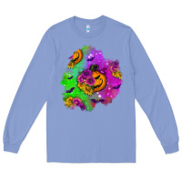 Colony Blue halloween patch 1 Long Sleeve Tee - BundleAndBundleShop