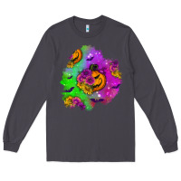Smoke halloween patch 1 Long Sleeve Tee - BundleAndBundleShop