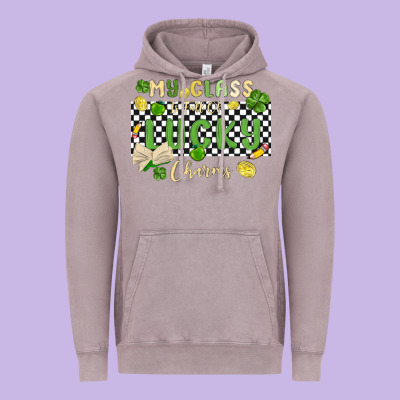 My Class Is Full Of Lucky Charms Vintage Hoodie Designed By Maliassmallbusiness