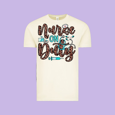 Nurse On Duty Vintage Tee Designed By Jahusdesignshop