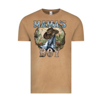 Mamas Boy Western Cowboy Boots Cactus Vintage Tee | Teevron