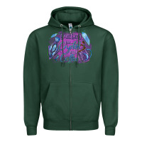 Sports Green Fueled by crystals and coffee halloween Zipper Hoodie - NancyCooperArtShop