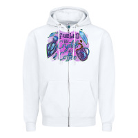 White Fueled by crystals and coffee halloween Zipper Hoodie - NancyCooperArtShop