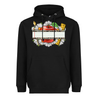 Floral Teacher Custom Name Heavyweight Hoodie | Teevron