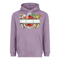 Lavender floral teacher custom name Heavyweight Hoodie - CowGirlArtShop