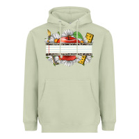 Matcha floral teacher custom name Heavyweight Hoodie - CowGirlArtShop