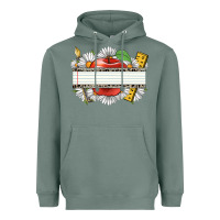 Sage floral teacher custom name Heavyweight Hoodie - CowGirlArtShop