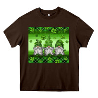 Chocolate Brown st patricks gnomes Heavy Core Tee - Jasminsmagicworld