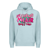 Blue Mist Chemo hair don't care Cancer Awareness Premium Hoodie - HowdyJamesFarm