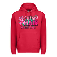 Cardinal Chemo hair don't care Cancer Awareness Premium Hoodie - HowdyJamesFarm