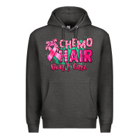 Charcoal Heather Chemo hair don't care Cancer Awareness Premium Hoodie - HowdyJamesFarm