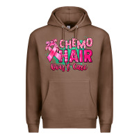 Chestnut Chemo hair don't care Cancer Awareness Premium Hoodie - HowdyJamesFarm