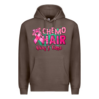 Coffee Chemo hair don't care Cancer Awareness Premium Hoodie - HowdyJamesFarm