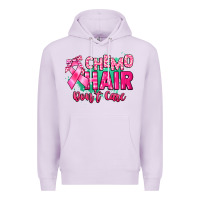 Lilac Chemo hair don't care Cancer Awareness Premium Hoodie - HowdyJamesFarm