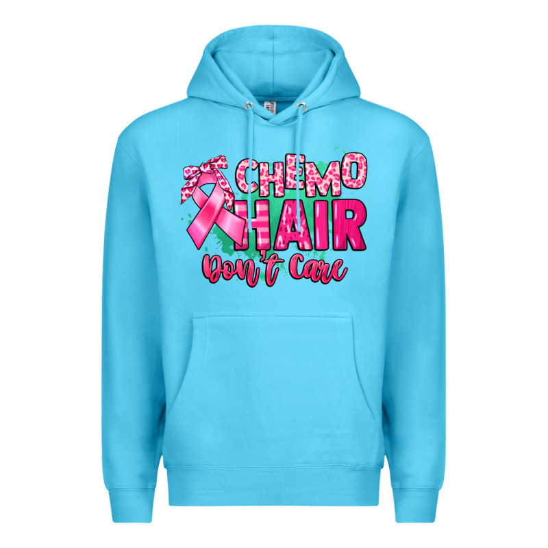 Chemo Hair Don't Care Cancer Awareness Premium Hoodie by HowdyJamesFarm | Teevron