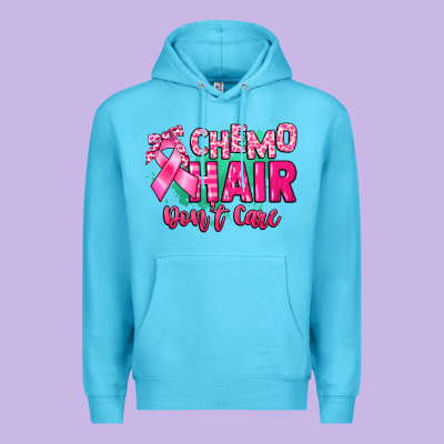 Chemo Hair Don't Care Cancer Awareness Premium Hoodie Designed By Howdyjamesfarm