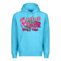 Ocean Blue Chemo hair don't care Cancer Awareness Premium Hoodie - HowdyJamesFarm
