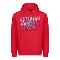 Red Chemo hair don't care Cancer Awareness Premium Hoodie - HowdyJamesFarm