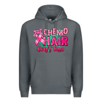 Rock Chemo hair don't care Cancer Awareness Premium Hoodie - HowdyJamesFarm