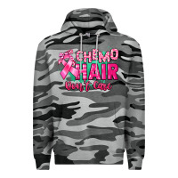 Slate Camo Chemo hair don't care Cancer Awareness Premium Hoodie - HowdyJamesFarm