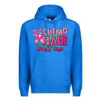 True Royal Chemo hair don't care Cancer Awareness Premium Hoodie - HowdyJamesFarm