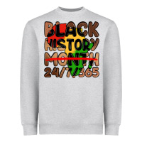 Heather Grey black history month Heavyweight Sweatshirt - LillyAllenDesigns