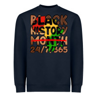 Navy black history month Heavyweight Sweatshirt - LillyAllenDesigns