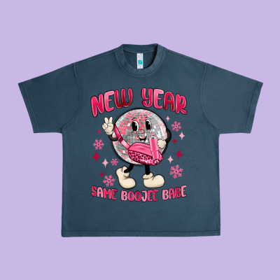 New Year Same Boojee Babe Urban Heavy Tee Designed By Maliassmallbusiness