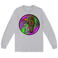 Moon Dust halloween round earrings 1 Long Sleeve Tee - BundleAndBundleShop