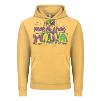 Vintage Mustard mardi gras mama Vintage Hoodie - MaliasSmallBusiness