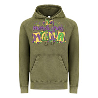 Vintage Olive mardi gras mama Vintage Hoodie - MaliasSmallBusiness
