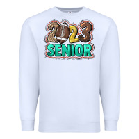 White 2023 senior football Premium Sweatshirt - HowdyJamesFarm