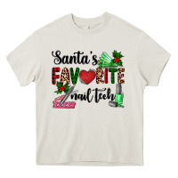 Cream santa's favorite nail tech Heavy Core Tee - AdoDesignShop