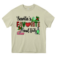 Mossy santa's favorite nail tech Heavy Core Tee - AdoDesignShop