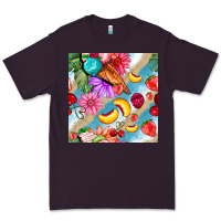 Plum flowers ice cream fruit Premium Tee - BundleAndBundleShop