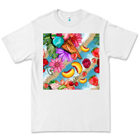 White flowers ice cream fruit Premium Tee - BundleAndBundleShop