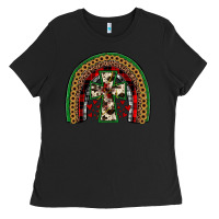 Black cross rainbow Ladies Tee - JahusDesignShop